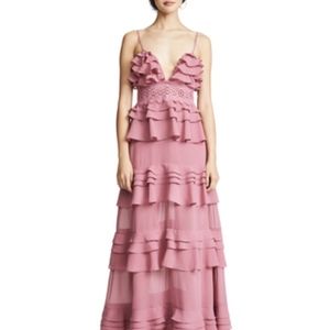 Glamorous by True Decadence Ruffle Gown